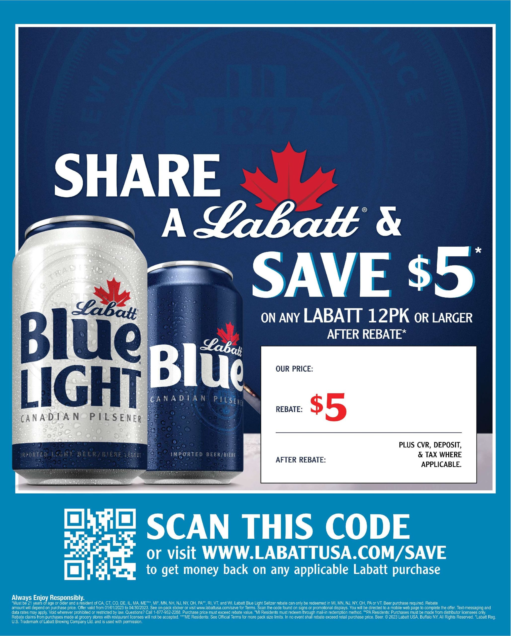 LABATT REBATE 1 1 2023 4 30 2023 Dahlheimerbeverage